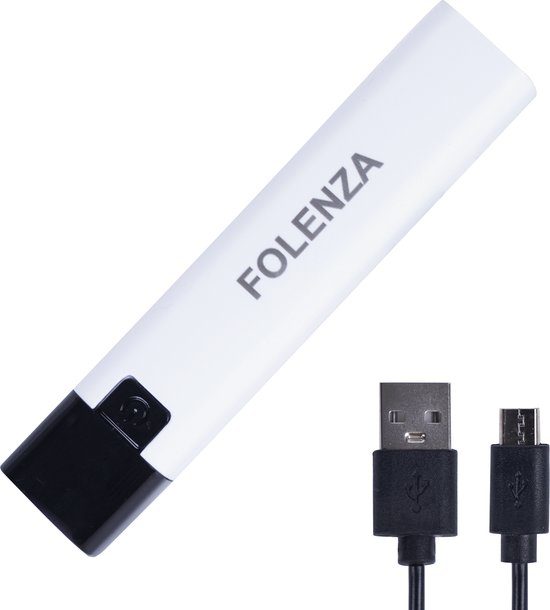 Foto: Folenza mini zaklamp usb c 4 lichtmodes oplaadbaar waterbestendig wit 2400 lumen