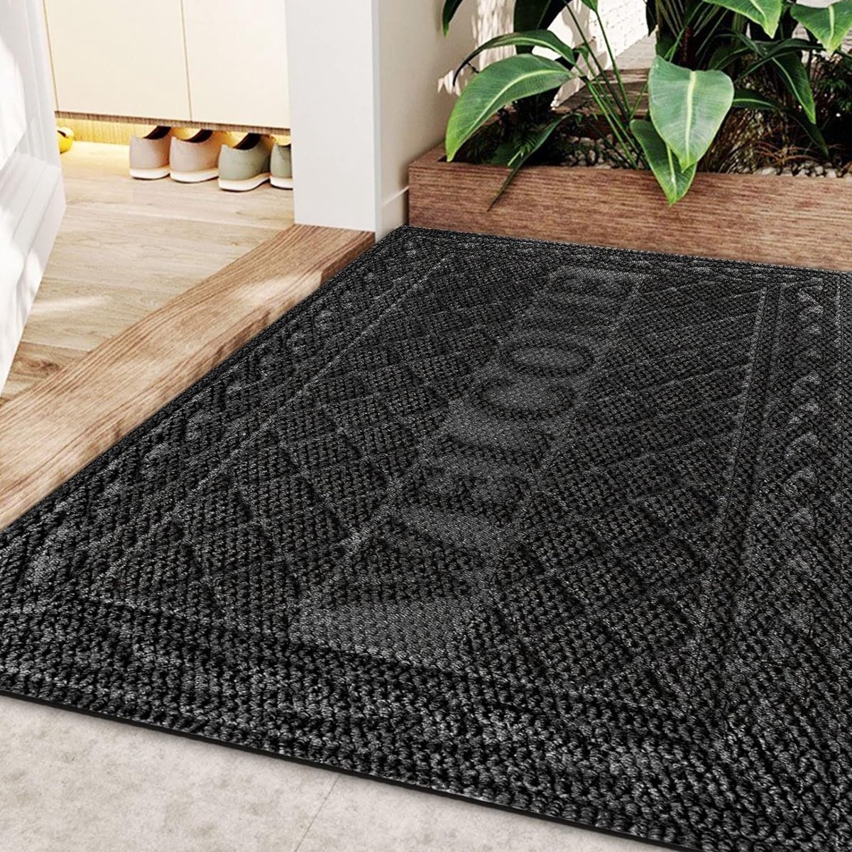 Halfronde deurmat van rubber 40x60 cm HIER online kopen