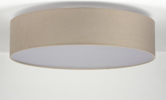 Lumidora Plafondlamp 71764 - Plafonniere - ARLES - 9 Lichts - E27 - Bruin - Taupe - Textiel - ⌀ 70 cm