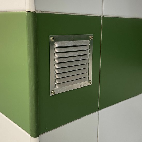 Weerbestendig rooster, ventilatierooster, rond, gegoten aluminium met vliegengaas (200 mm