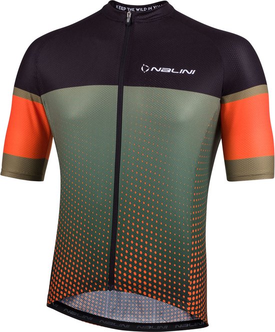 Nalini Heren Fietsshirt Korte Mouwen Wielrenshirt Zwart Groen NEW CROSS L bol