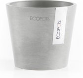 Ecopots Amsterdam 10,5 - White Grey - Ø10,5 x H9,2 cm - Ronde witgrijze bloempot / plantenpot