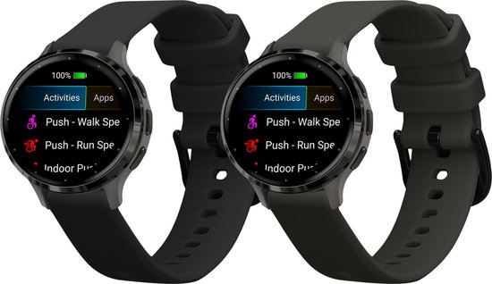 Kwmobile Lot De 2 Bracelets Compatibles Garmin Venu 3 – Silicone
