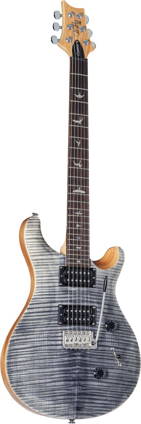 Foto: Prs se custom 24 charcoal elektrische gitaar