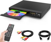 DVD speler met HDMI - DVD speler met HDMI aansluiting - DVD speler HDMI - DVD speler portable - Zwart