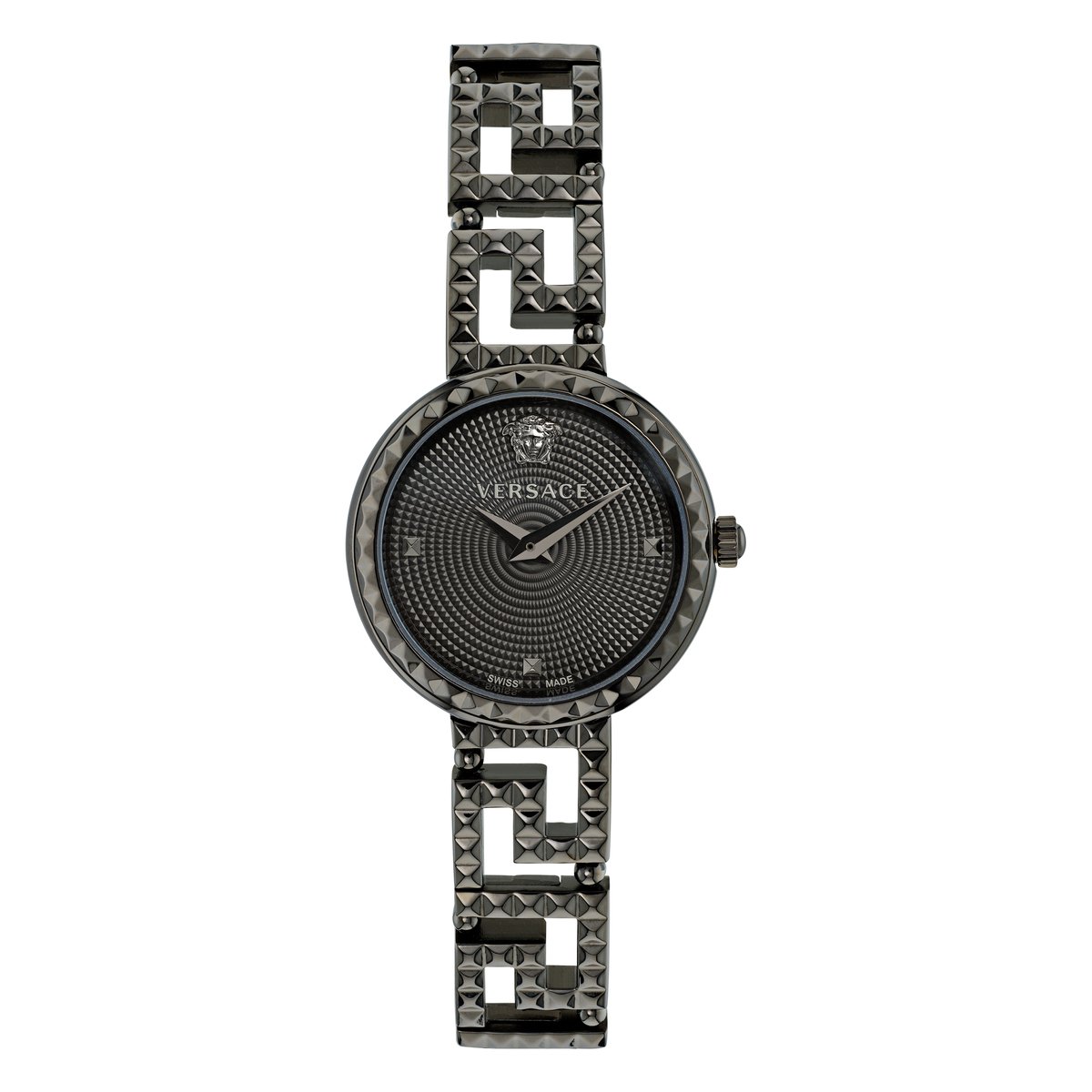 Versace Greca Goddess VE7A00123 Horloge - Staal - Grijs - Ø 28 mm