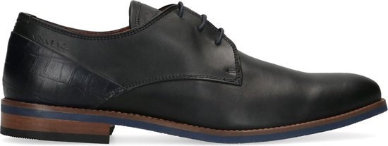 Van Lier - Homme - Chaussures à lacets en cuir noir - Taille 40
