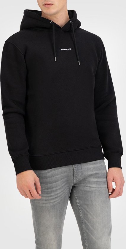 PURE PATH Pure Logo Sweat à capuche Pulls & Pulls & Gilets Homme - Pull - Sweat à capuche - Cardigan - Zwart - Taille M