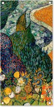 Tuinposter Herinnering aan de tuin van Etten - Vincent van Gogh - 40x80 cm - Wanddecoratie Buiten - Tuinposter - Tuindoek - Schuttingposter - Tuinschilderij