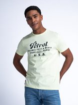 Petrol Industries - Heren Artwork T-shirt Sandcastle - Geel - Maat XL