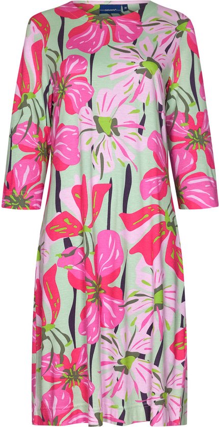 Pastunette dames nachthemd driekwart mouw - Summer Flower - 40 - Roze