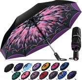 Reisparaplu voor regen.2023 Pro-serie Compacte paraplu Kleine paraplu voor rugzak Draagbaar Lichtgewicht Winddicht Heavy Duty Automatische opvouwbare paraplu