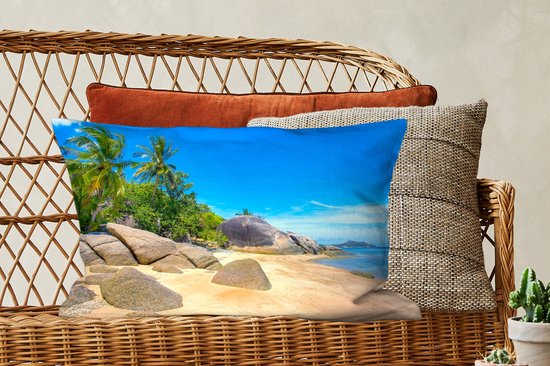 Sierkussens - Kussentjes Woonkamer - 60x40 cm - Strand - Tropisch - Zee - Planten