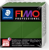 FIMO professional - ovenhardende, professionele boetseerklei blok 85 g - bladgroen
