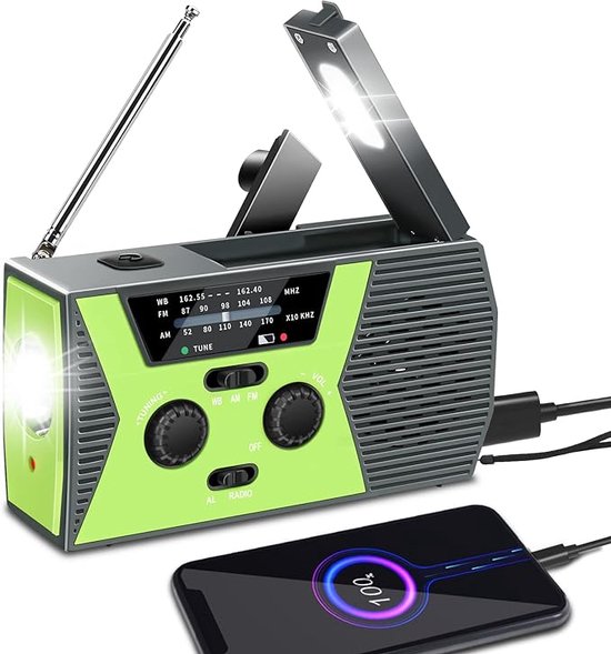 Handslinger Noodradio met Draagbare Bluetooth-Luidspreker Ondersteuning