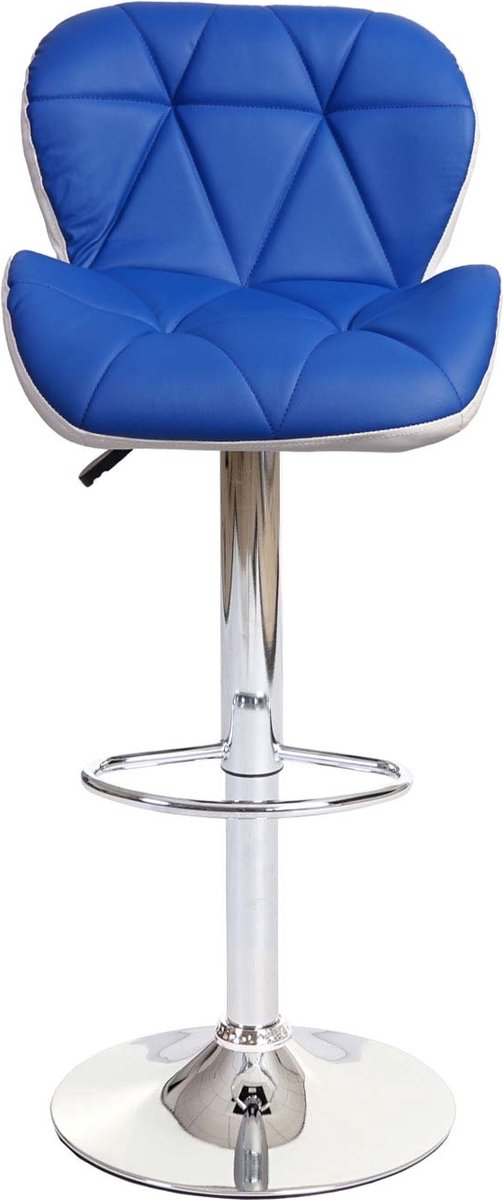 Cosmo Casa Barhocker - Barkruk Barkruk - In hoogte verstelbaar Kunstleer - Blauw