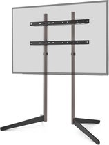 Universele tv-standaard - Tafel-tv-standaard voor 27-60 inch LCD LED- televisies - 9-traps in hoogte verstelbare tv-voet met geharde glazen voet & kabelbeheersing, VESA 400x400mm