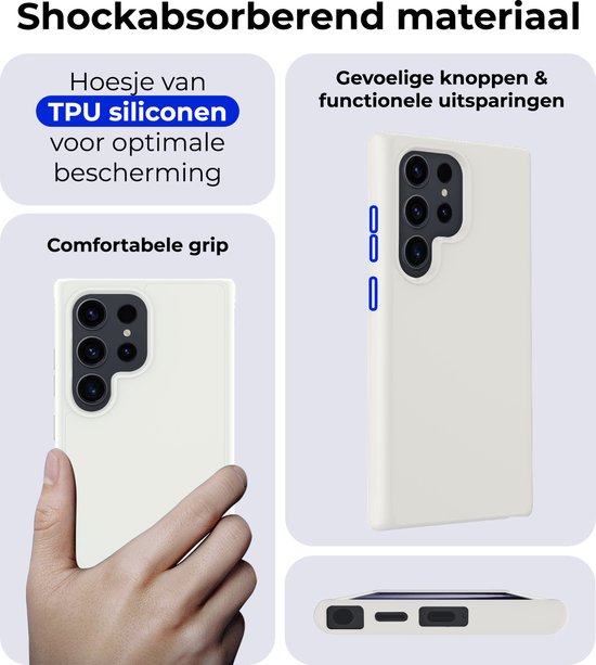 Hoesje van TPU siliconen voor optimale bescherming, comfortabele grip.