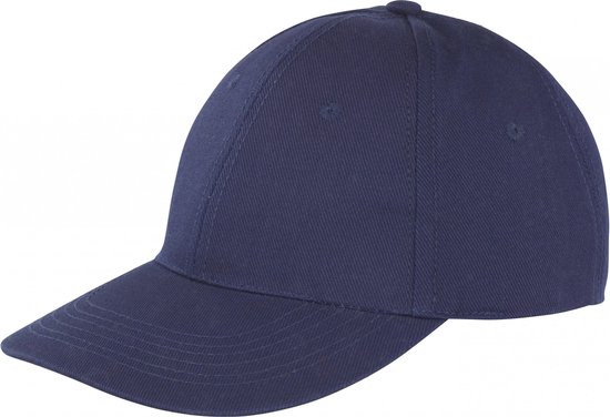 Memphis Brushed Cotton Low Profile Cap - One Size, Marine Blauw