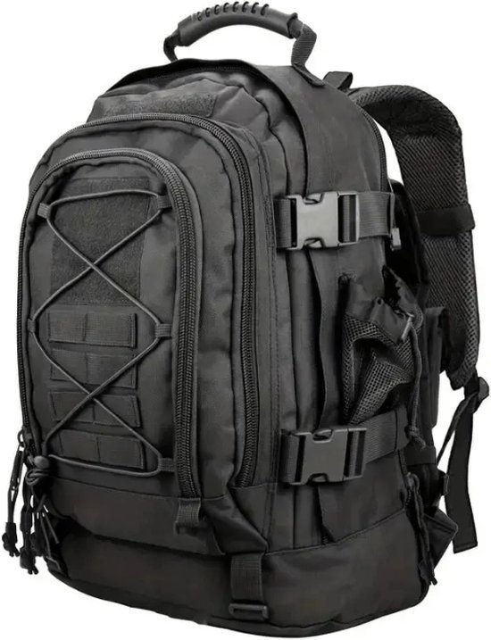Avoir Avoir®- 65L-Hiking Backpack -Backpacks- Rugzak-Zwart-Polyester voeringmateriaal-Lichtgewicht en comfortabel nylon-Verstelbare borstgordel-Zorgeloze avonturen