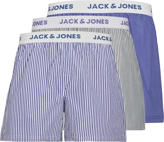 Jack & Jones Heren Wijde Boxershorts JACLUKE 3-Pack - Maat M