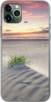 Geschikt voor iPhone 11 Pro Max hoesje - Zonsondergang in een landschap in Nederland - Siliconen Telefoonhoesje