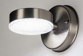 Lumidora Wandlamp 72595 - Voor buiten - MERANO - Ingebouwd LED - 7.0 Watt - 450 Lumen - 3000 Kelvin - Staalgrijs - Metaal - Buitenlamp - IP44