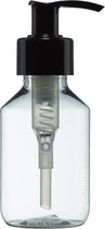 100 ml kunststof fles transparant incl. pomp (10 stuks) lege fles