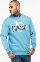 Lonsdale Sweatshirt Lawins Rundhals Sweatshirt normale Passform Blue/White/Navy-M