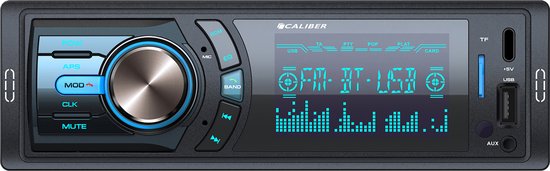 Caliber Autoradio met Bluetooth - Auto radio met USB, SD, AUX, FM - 1 DIN - Handsfree bellen - USB Oplaadpoort - 4 x 75 Watt (RMD057)