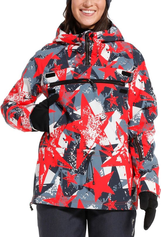 Rehall ZIVAR Womens Snow Anorak S Stars Coral bol