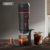 Reis koffiezetapparaat - draagbare espressomachine - koffiezetapparaat 12 volt - draagbare koffiemachine - koffiecups van Nespresso en Dolce Gusto - Minipresso - verwarmt water - met koffer - hete koffie in 5 minuten - met adapter voor 230V