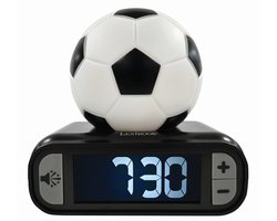 Digitale wekker met een voetbal 3D nachtlampje en geluidseffecten