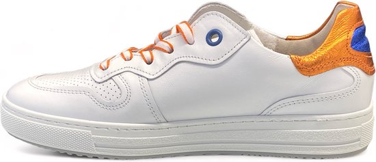 Gabor Comfort Sneaker Wit- Oranje G-last
