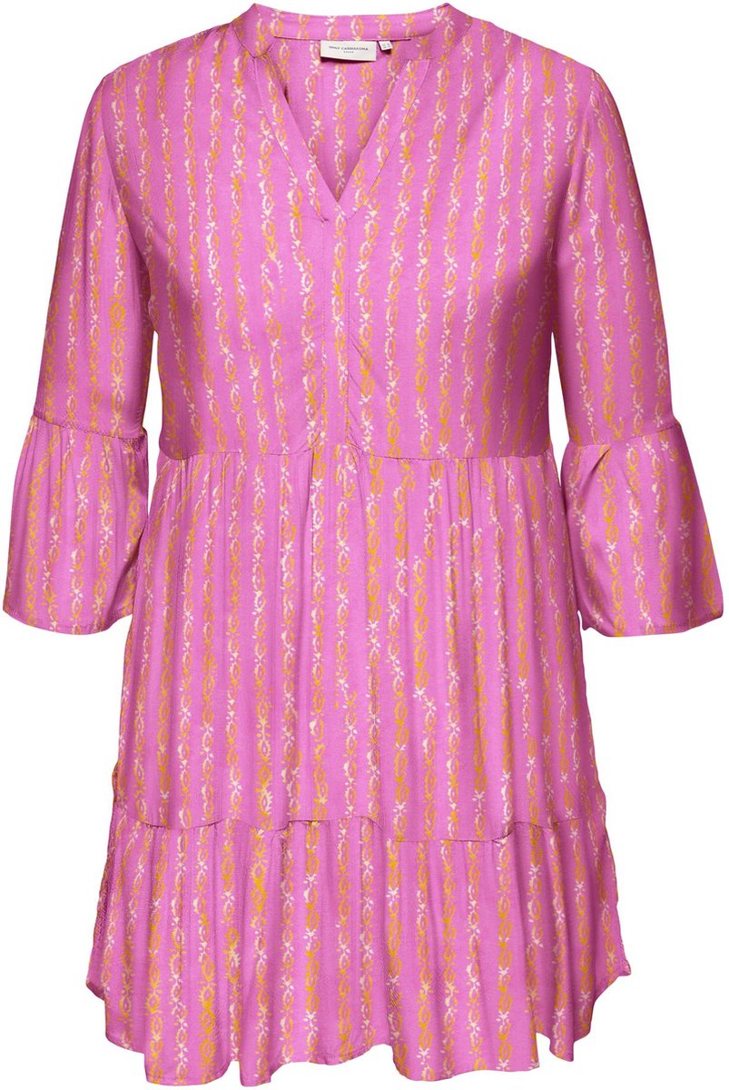 ONLY CARMAKOMA - CARMARRAKESH LIFE 3/4 TUNIC DRESS AOP - Dames - Mini jurken