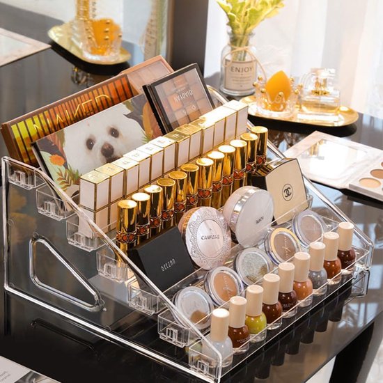 Nagellak Organisatoren, Nagellak Opslag, Grote Nagellak Draagtas Opbergtas, Draagbare Nagellak Houder voor Nagelbenodigdheden, Zwart Nagellak Organisatoren, Nagellak Opslag, Grote Nagellak Draagtas Opbergtas, Draagbare Nagellak Houder voor Nagelbenodigdheden, Zwart