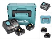 Makita Power Source Kit 18 V met 2x BL 1830 B accu 3.0 Ah ( 2x 197599-5 ) + DC 18 RE Multi Snellader ( 198720-9 ) + Makpac