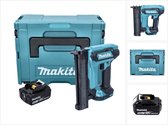 Makita DFN 350 T1J accu staande spijkermachine 18 V 15 - 35 mm + 1x accu 5.0 Ah + Makpac - zonder lader