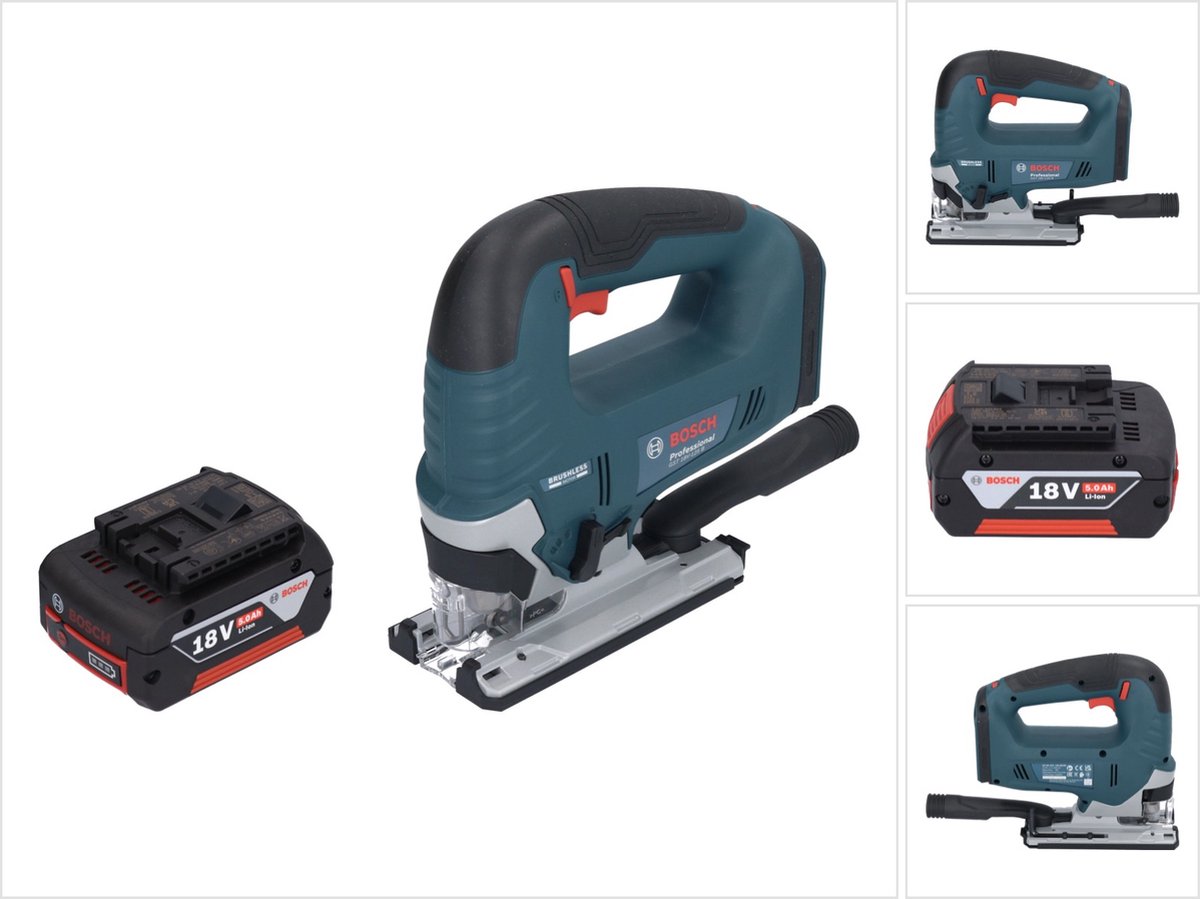 Bosch GST 18V-125 B Professional accudecoupeerzaag 18 V 125 mm borstelloos + 1x accu 5.0 Ah - zonder oplader