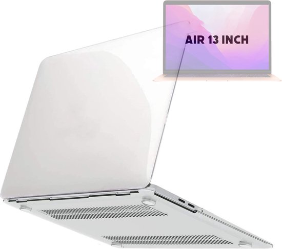 Laptopcover - Geschikt voor MacBook Air 13,3 inch - Case - Cover Hardcase - A1932/A2179/A2337 M1 (2018-2020) - Kristalhelder Transparant