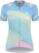 Rogelli Vintage Fietsshirt - Korte Mouwen - Dames - Blauw / Roze - Maat XS