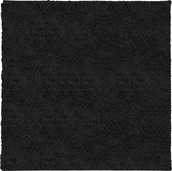 vidaXL - Vloerkleed - PAMPLONA - shaggy - hoogpolig - modern - 240x240 - cm - zwart