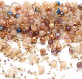 Glazen kralen voor het maken van armbanden kleurrijke kristallen kralen voor het maken van sieraden kit doe-het-zelf armband maken set spacer kralen 8 mm diverse kralen oceaan zeester kralen en
