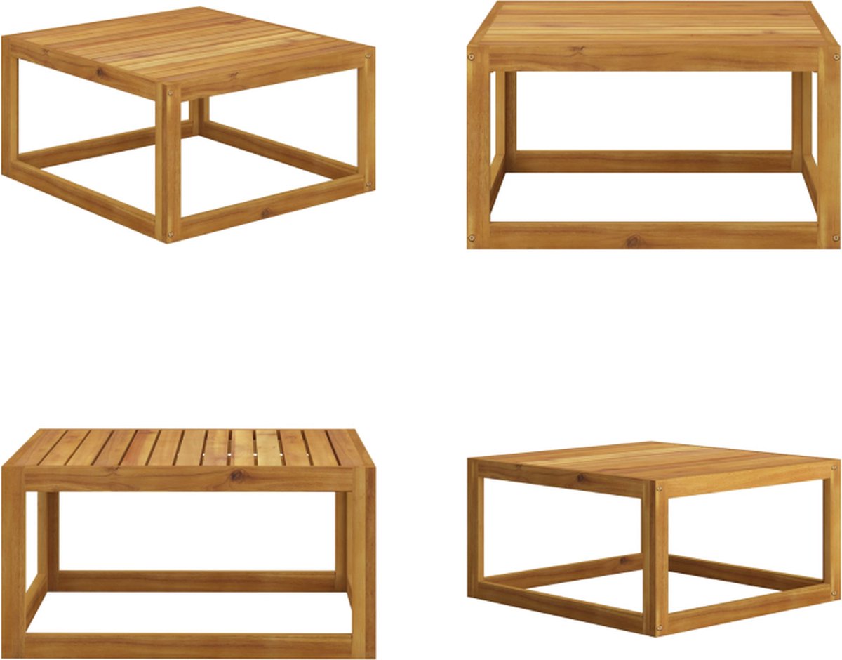 VidaXL Salontafel 68x68x29 cm massief acaciahout Salontafel Salontafels Houten Tafel Houten Tafels