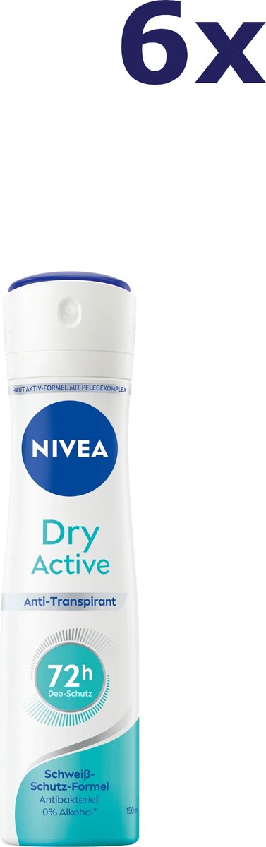 Goedkoopste 6x NIVEA Deodorant Dry Fresh Anti-Transpirant Spray 150 ml
