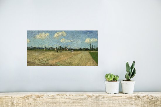 Affiche Champs labourés - Vincent van Gogh - 40x20 cm