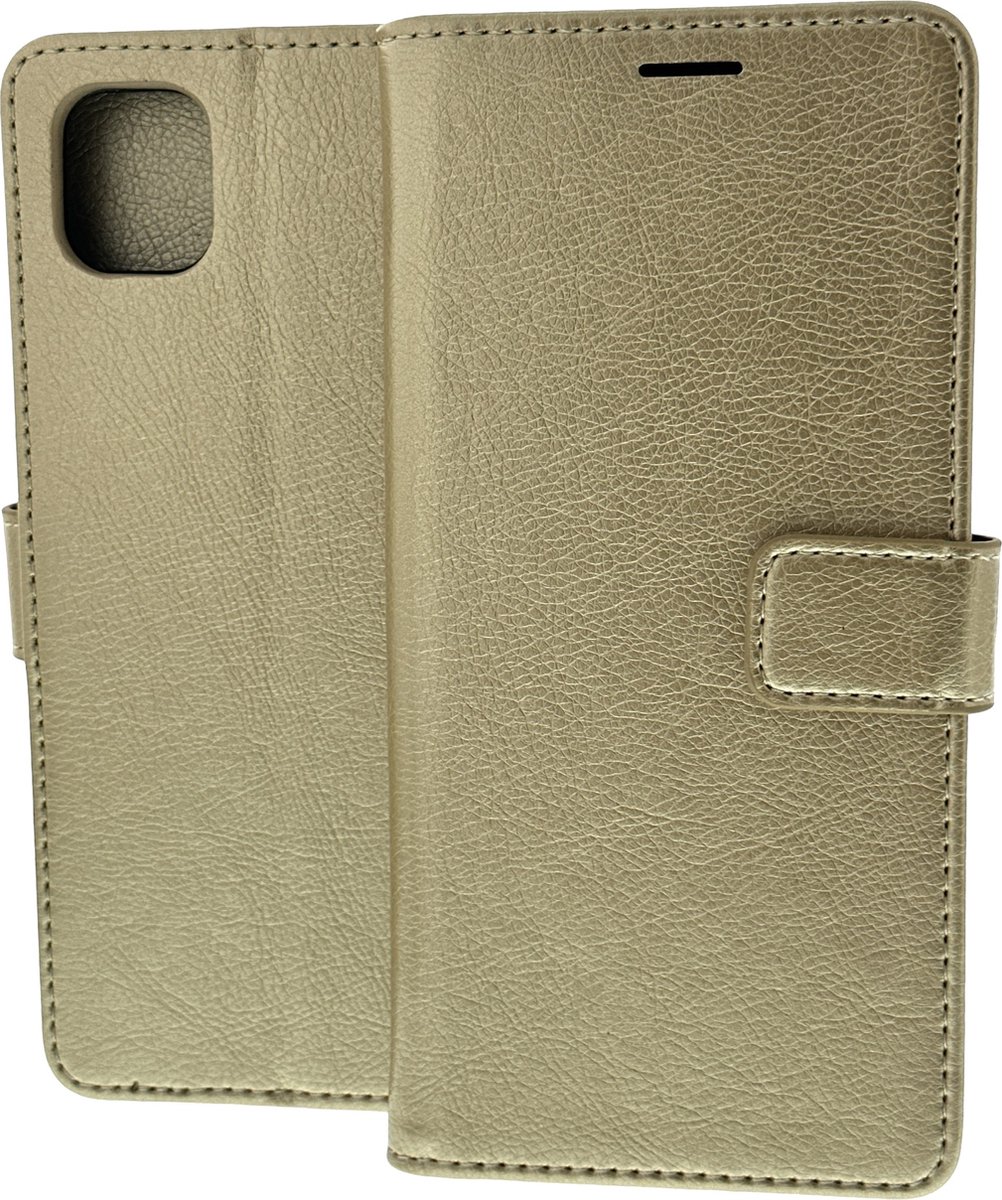 Portemonnee Book Case Hoesje Geschikt voor: Samsung Galaxy A04 - Goud