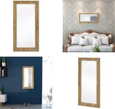 vidaXL Wandspiegel Barok 100 x 50 cm goud - Wandspiegel - Wandspiegels - Hangspiegel - Hangspiegels