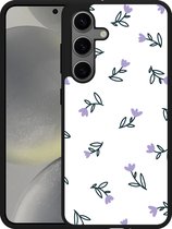 Cazy Hardcase Hoesje geschikt voor Samsung Galaxy S24 Paarse Bloemen