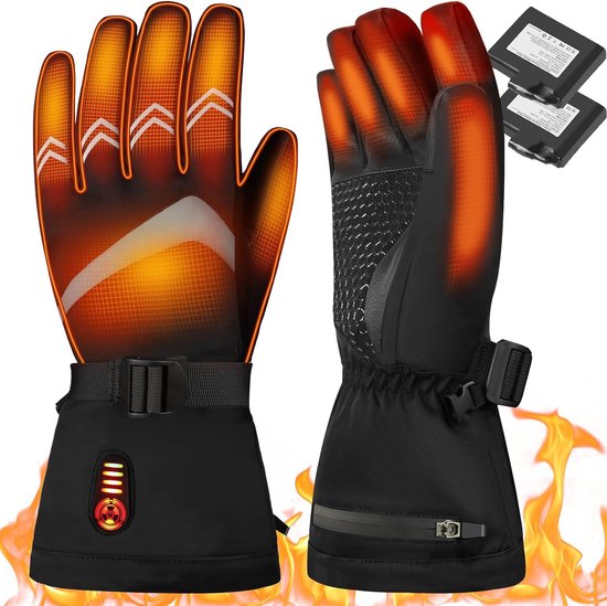 Verwarmde handschoenen winter Zwart Met 3000 mAh accu Dames en heren 411 uur... bol